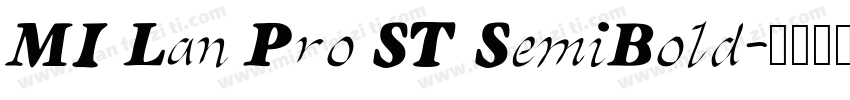 MI Lan Pro ST SemiBold字体转换